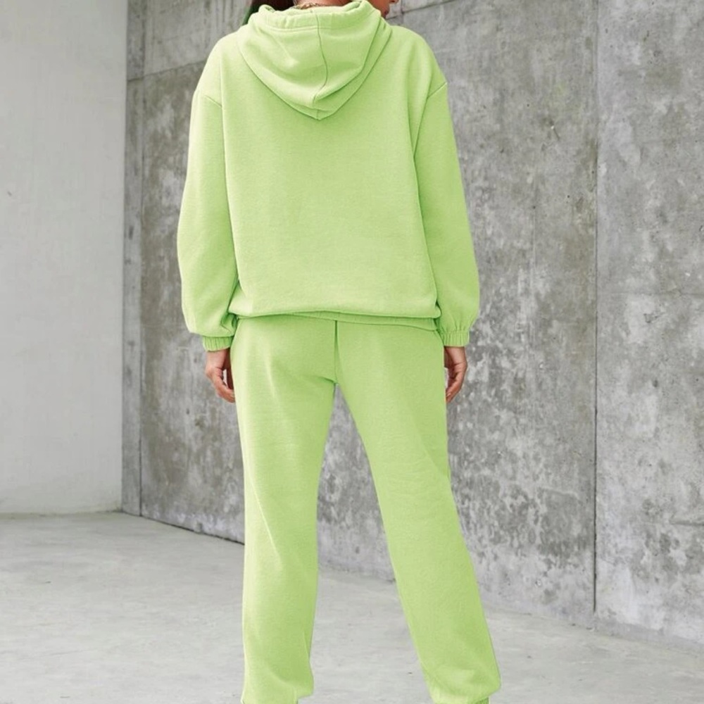 Drawstring Drop Shoulder Hoodie Set - image 3